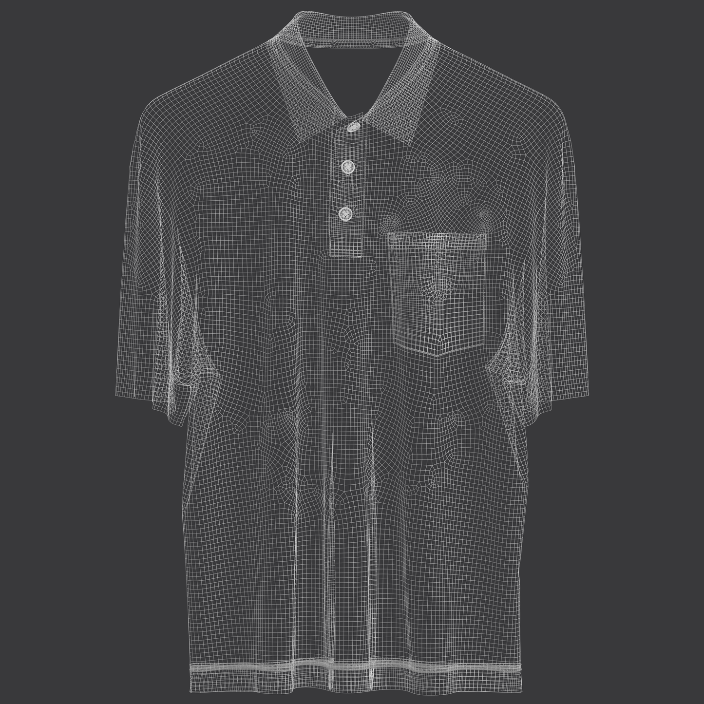 Polo on Hanger 3d Model Marvelous Designer-Clo3d-fbx-obj-Zprj