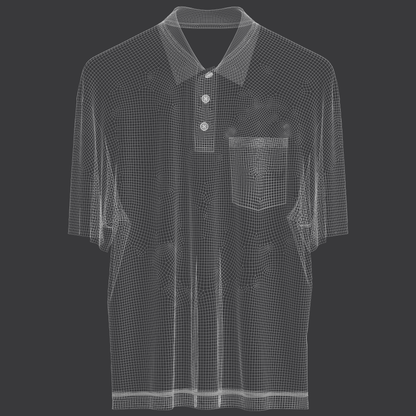 Polo on Hanger 3d Model Marvelous Designer-Clo3d-fbx-obj-Zprj