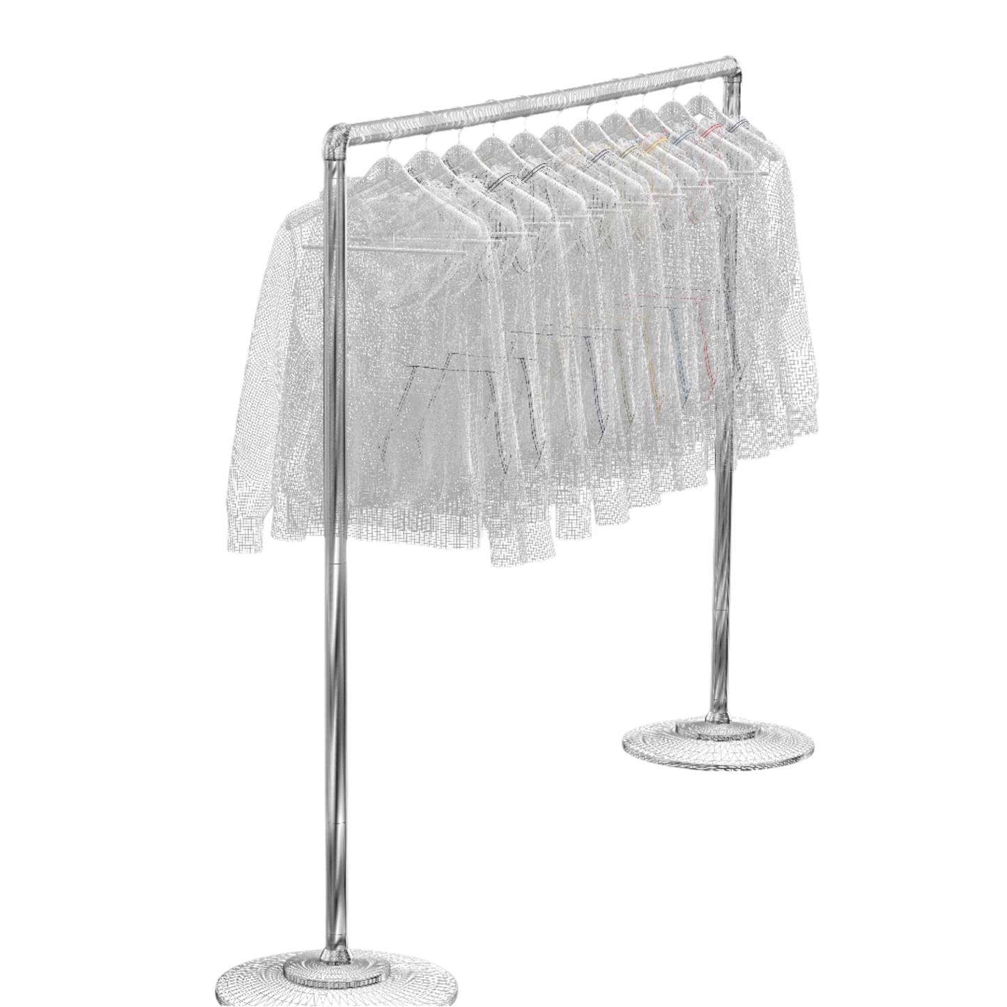 Hoodie On Steel Rack 3d Model Marvelous Designer-Clo3d-fbx-obj-Zprj