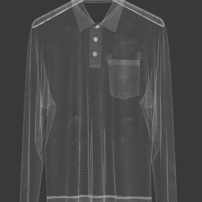Men's Oversized Polo On Hanger 3d Model Marvelous Designer-Clo3d-fbx-obj-Zprj