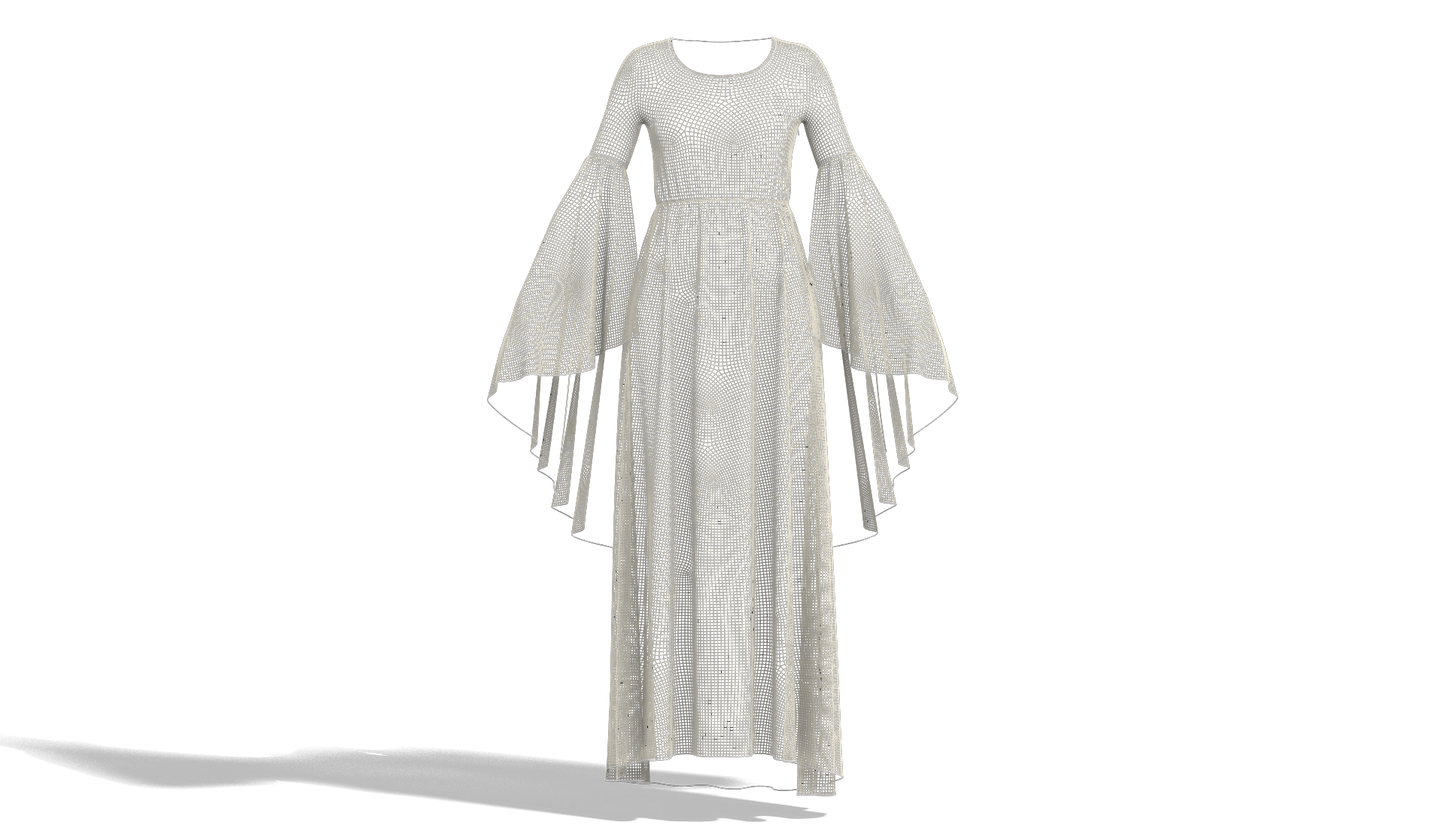 Elf Dress 3d Model Marvelous Designer-Clo3d-fbx-obj-Zprj