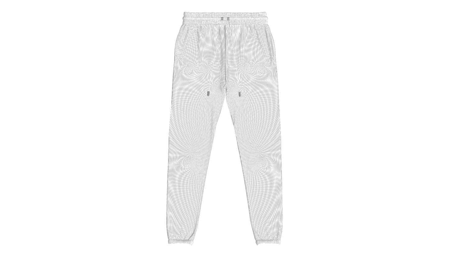 Fleece Sweatpant 3d Model Marvelous Designer-Clo3d-fbx-obj-Zprj