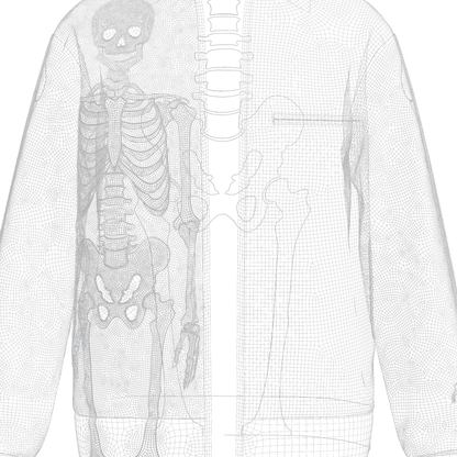Men's Skeleoton Jacket 3d Model Marvelous Designer-Clo3d-fbx-obj-Zprj
