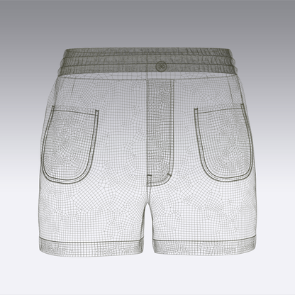 Women's Shorts 3d Model Marvelous Designer-Clo3d-fbx-obj-Zprj