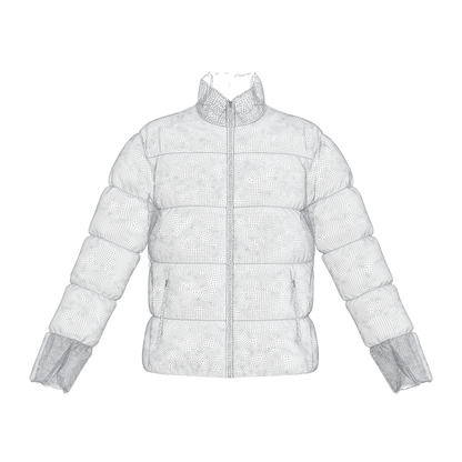 Women's Puffer Jacket 3d Model Marvelous Designer-Clo3d-fbx-obj-Zprj
