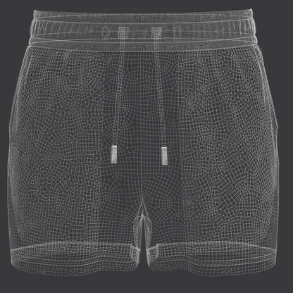 Men's Elastic Shorts 3d Model Marvelous Designer-Clo3d-fbx-obj-Zprj