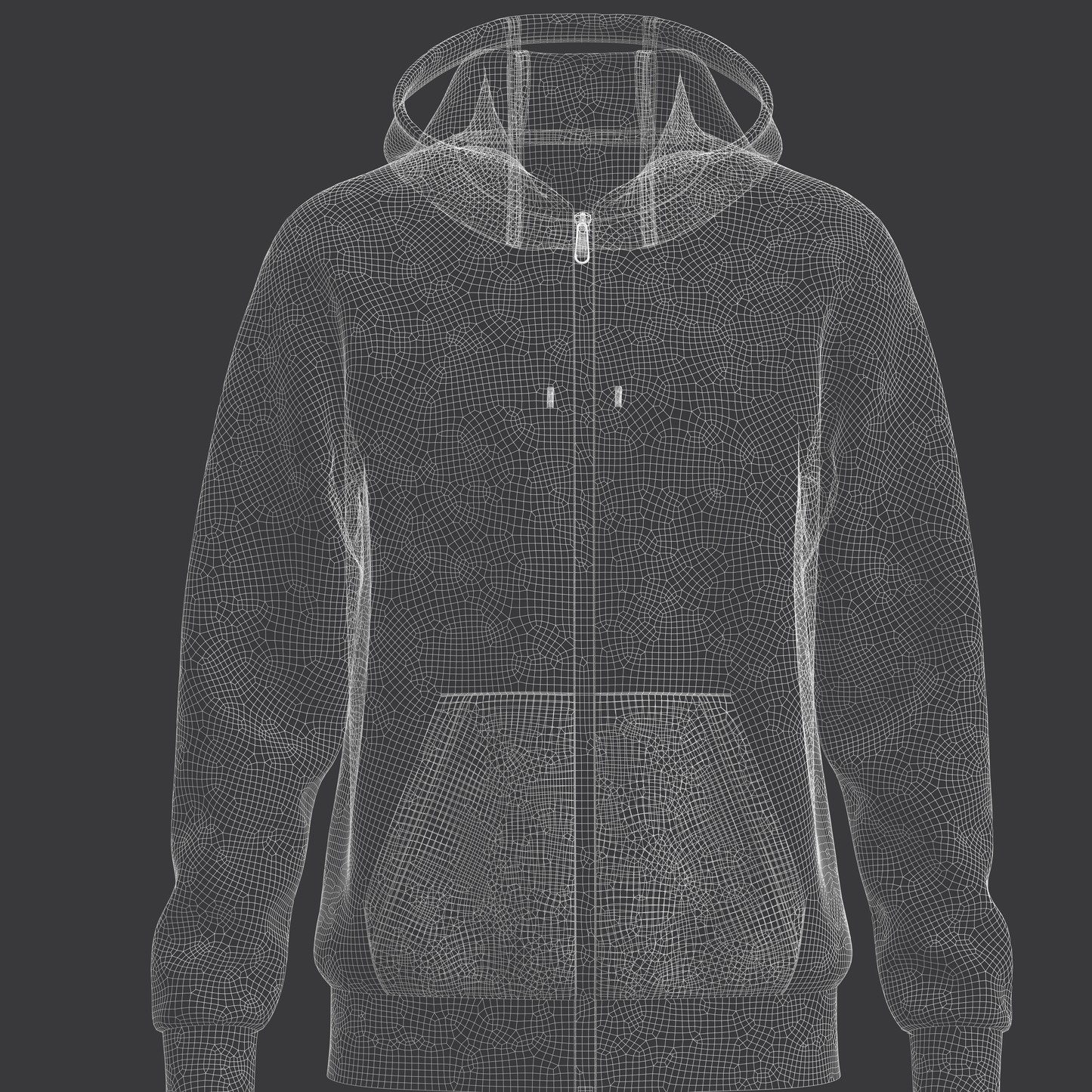 Male Hoodie 3d Model Marvelous Designer-Clo3d-fbx-obj-Zprj