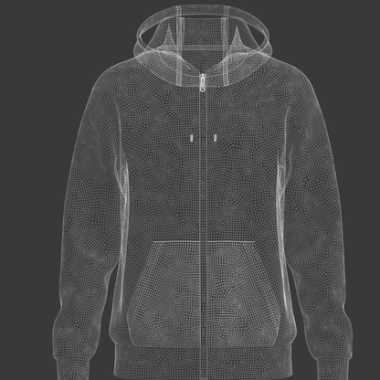 Male Hoodie 3d Model Marvelous Designer-Clo3d-fbx-obj-Zprj