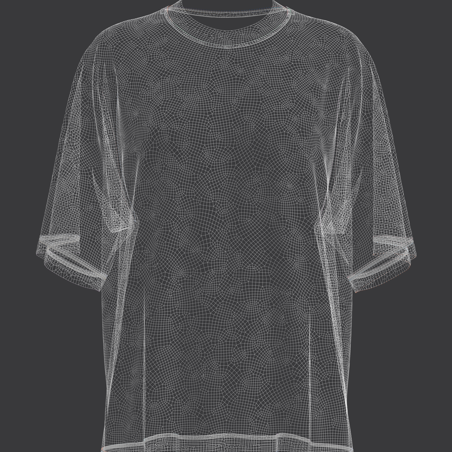 Women's Oversized T-Shirt 3d Model Marvelous Designer-Clo3d-fbx-obj-Zprj