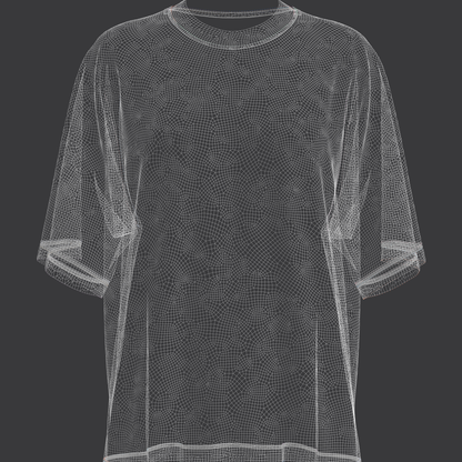 Women's Oversized T-Shirt 3d Model Marvelous Designer-Clo3d-fbx-obj-Zprj