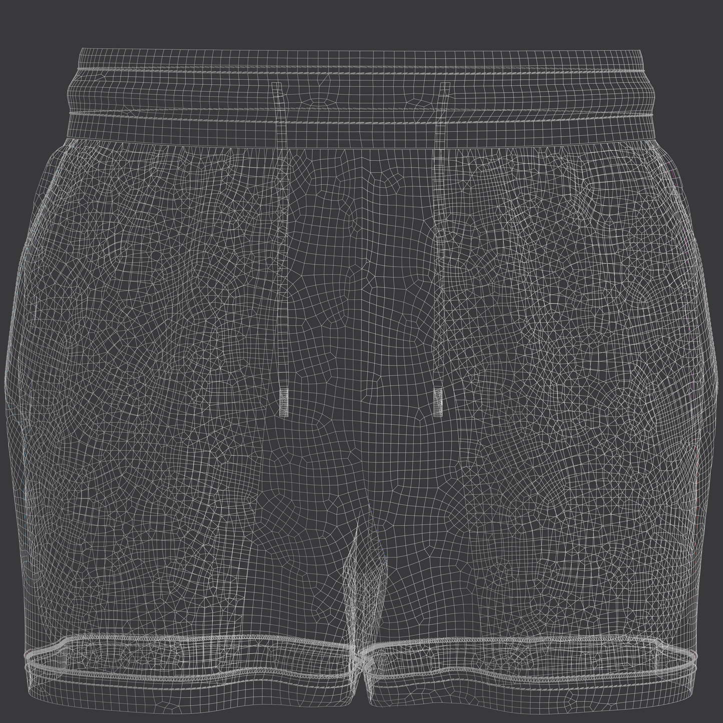 Men's Ribbed Shorts 3d Model Marvelous Designer-Clo3d-fbx-obj-Zprj