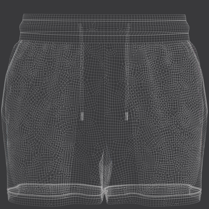Men's Ribbed Shorts 3d Model Marvelous Designer-Clo3d-fbx-obj-Zprj