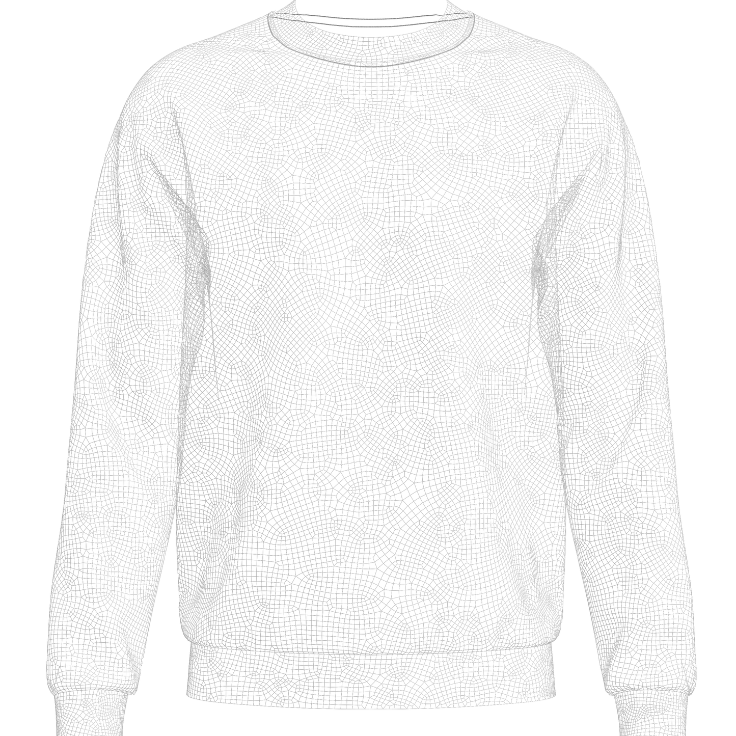 Men's Sweatshirt 3d Model Marvelous Designer-Clo3d-fbx-obj-Zprj