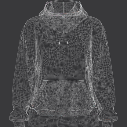 Women's Oversized Hoodie Set in No Zip 3d Model Marvelous Designer-Clo3d-fbx-obj-Zprj