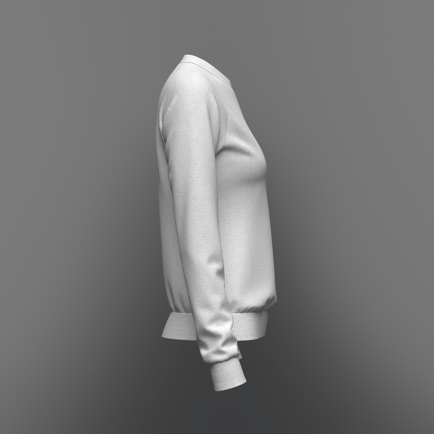 Women's Raglan Sweatshirt 3d Model Marvelous Designer-Clo3d-fbx-obj-Zprj
