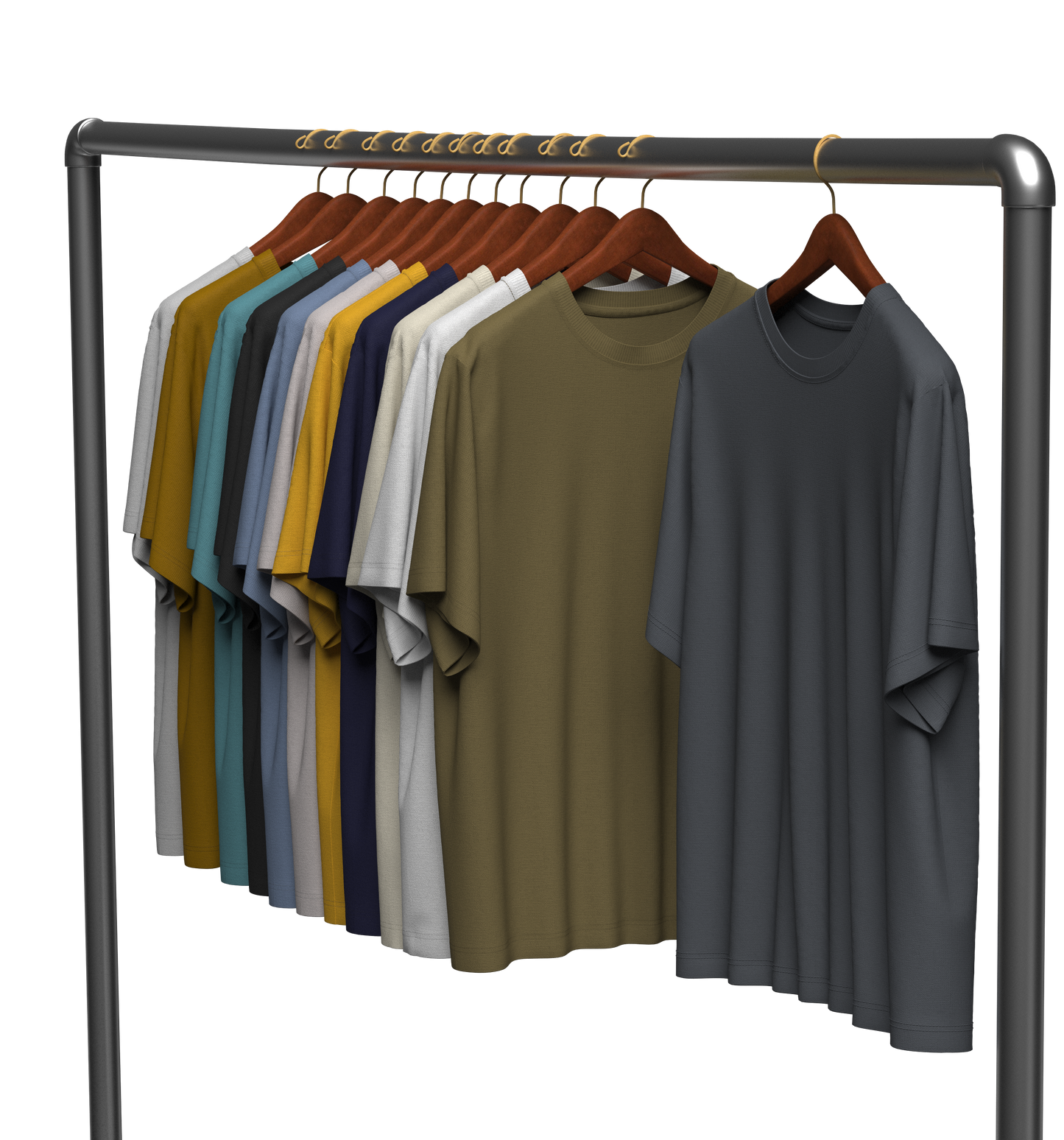 T-Shirt On Steel Hanger 3d Model Marvelous Designer-Clo3d-fbx-obj-Zprj
