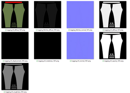 Women's Legging 3d Model Marvelous Designer-Clo3d-fbx-obj-Zprj