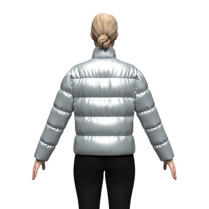 Women's Puffer Jacket 3d Model Marvelous Designer-Clo3d-fbx-obj-Zprj
