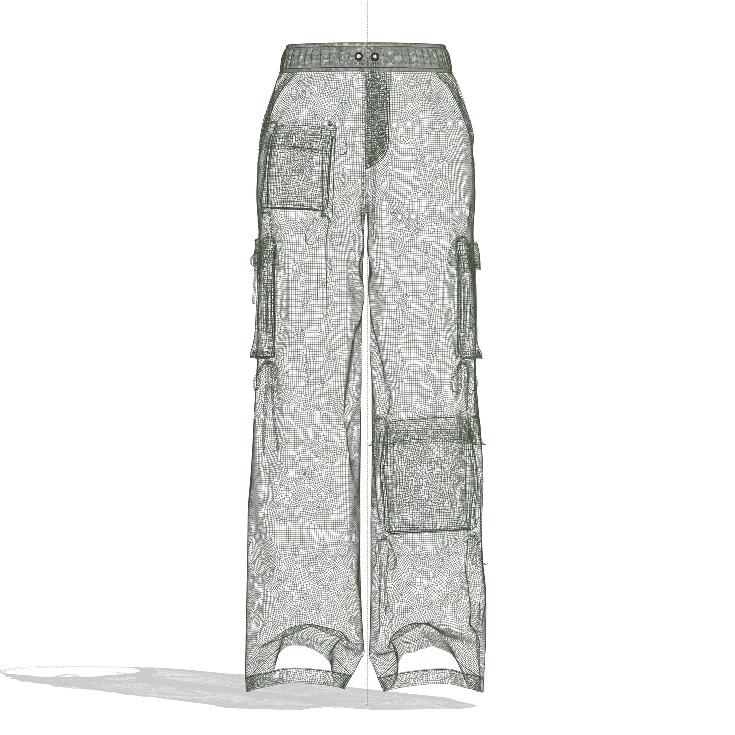 Women's Cargo Pant with Drawstring 3d Model Marvelous Designer-Clo3d-fbx-obj-Zprj