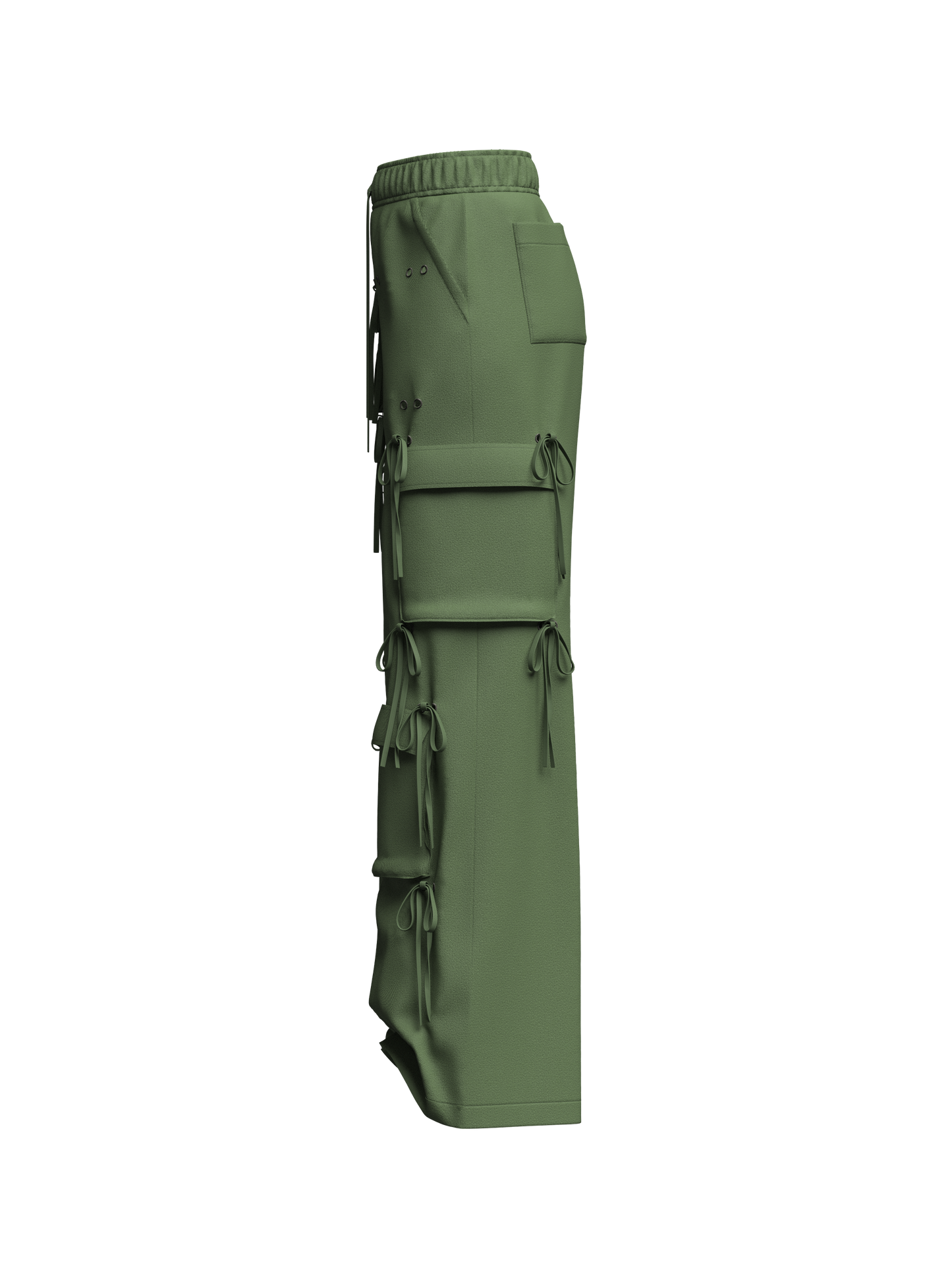Women's Cargo Pant with Drawstring 3d Model Marvelous Designer-Clo3d-fbx-obj-Zprj