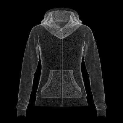 Women's Front Zip Hoodie 3d Model Marvelous Designer-Clo3d-fbx-obj-Zprj