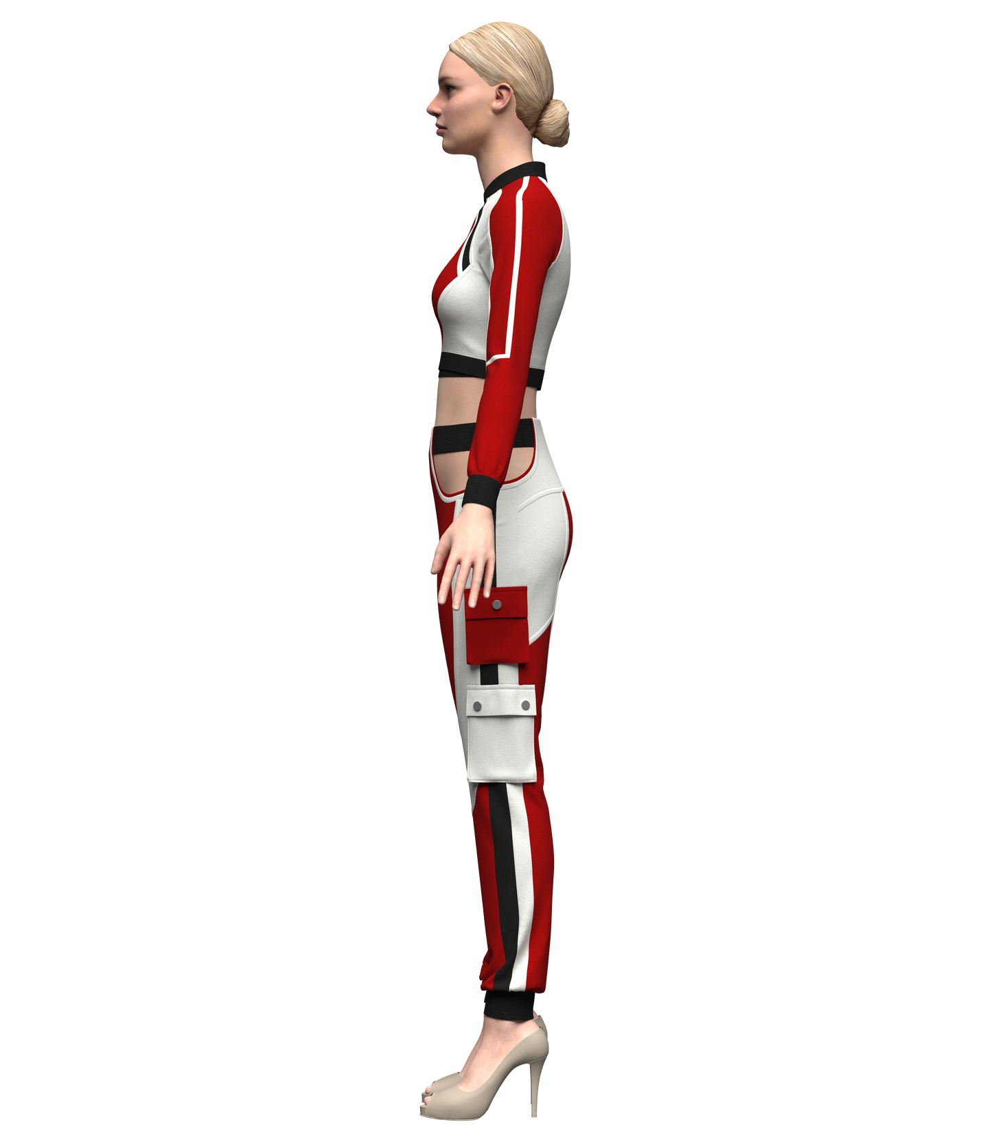 Women's Streetwear Outfit 3d Model Marvelous Designer-Clo3d-fbx-obj-Zprj