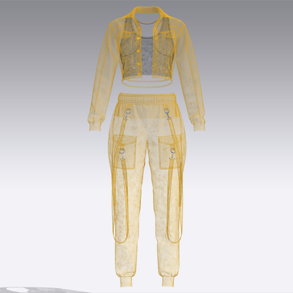 Women's Street wear Outfit 3d Model Marvelous Designer-Clo3d-fbx-obj-Zprj