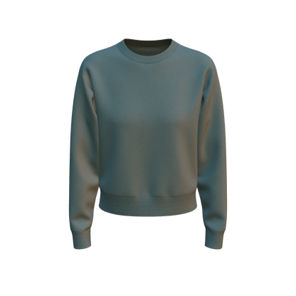 Female Cropped Sweater 3d Model Marvelous Designer-Clo3d-fbx-obj-Zprj