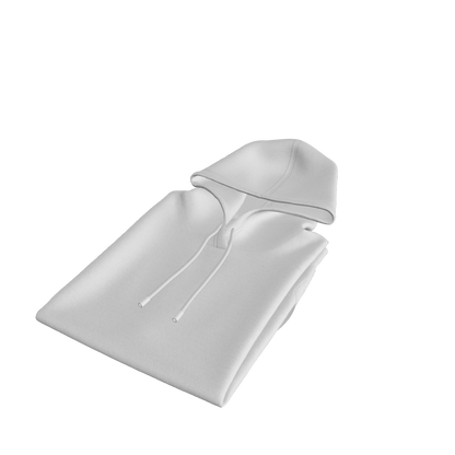 Folded Hoodie 3d Model Marvelous Designer-Clo3d-fbx-obj-Zprj