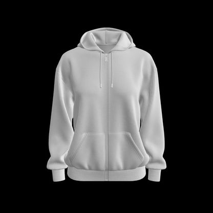 Women's Oversized Hoodie Set in Zip And Pocket 3d Model Marvelous Designer-Clo3d-fbx-obj-Zprj