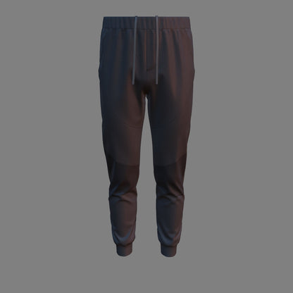 Men's Nylon Jogger 3d Model Marvelous Designer-Clo3d-fbx-obj-Zprj
