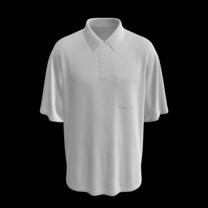 Men's Oversized Polo 3d Model Marvelous Designer-Clo3d-fbx-obj-Zprj