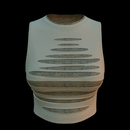 Ripped Crop Top 3d Model Marvelous Designer-Clo3d-fbx-obj-Zprj