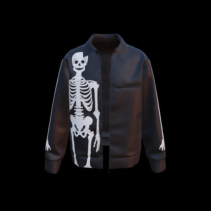 Men's Skeleoton Jacket 3d Model Marvelous Designer-Clo3d-fbx-obj-Zprj