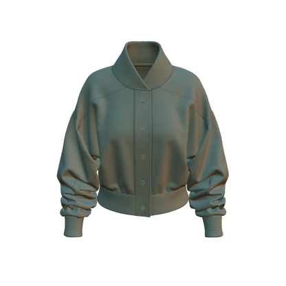 Women's Bomber Jacket 3d Model Marvelous Designer-Clo3d-fbx-obj-Zprj