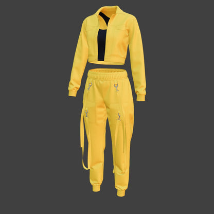 Women's Street wear Outfit 3d Model Marvelous Designer-Clo3d-fbx-obj-Zprj